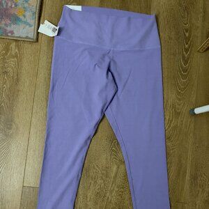 TNA Hold It High Rise Lavender Purple Leggings Large BNWT Cheeky Ankle